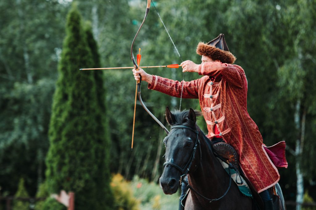 archer à cheval